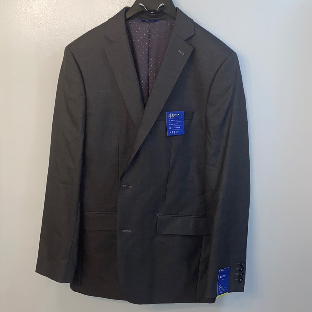 Slim Fit Charcoal Apt. 9 Suit Jacket